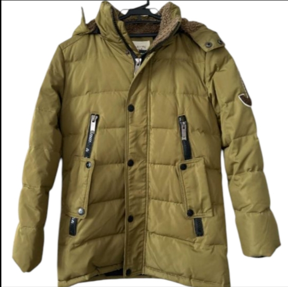 balaboshitong Other - Kids Khaki and Green Puffer Coat
